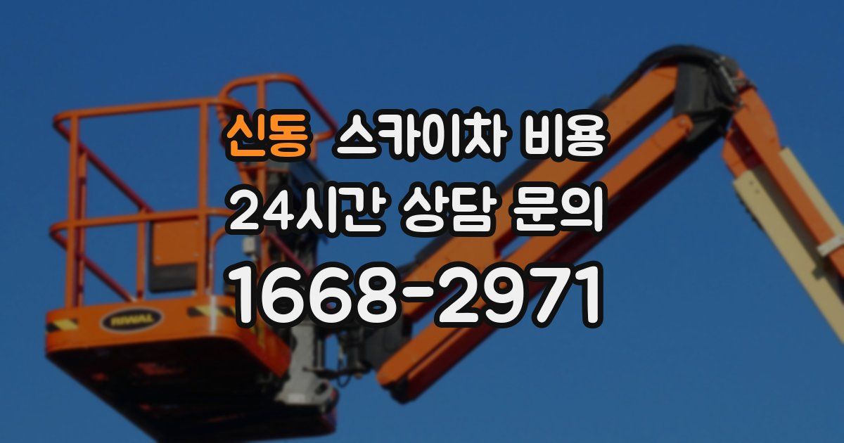 신동 스카이차 비용