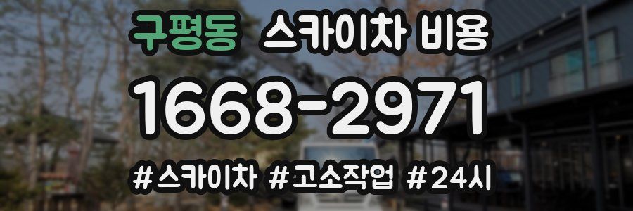 구평동 스카이차 비용