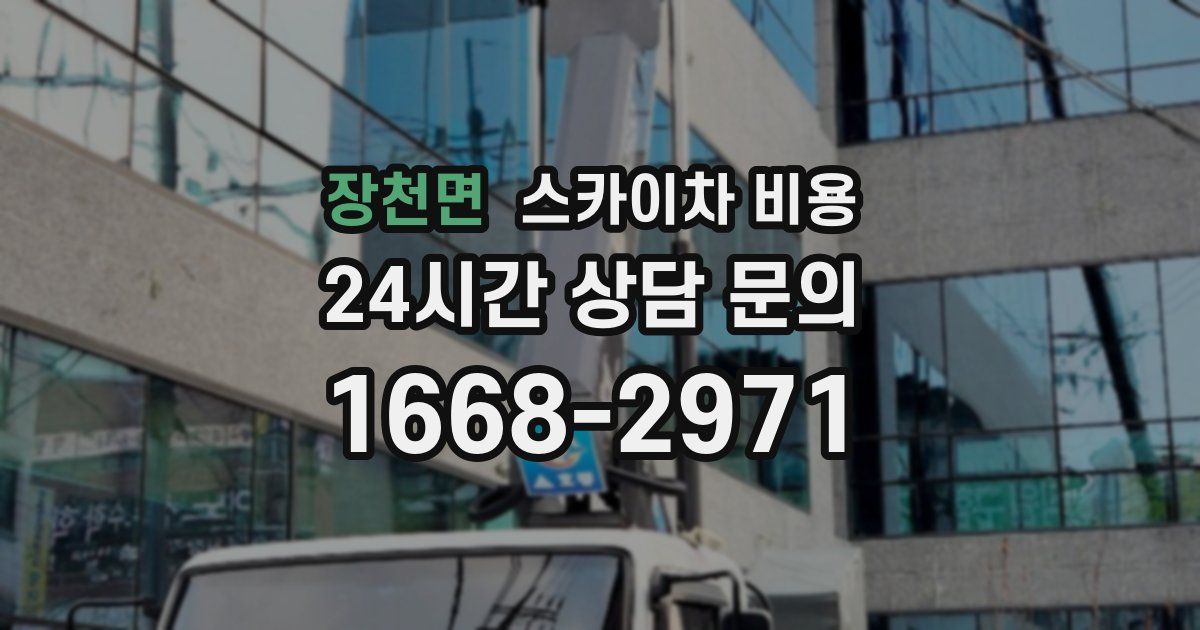 장천면 스카이차 비용