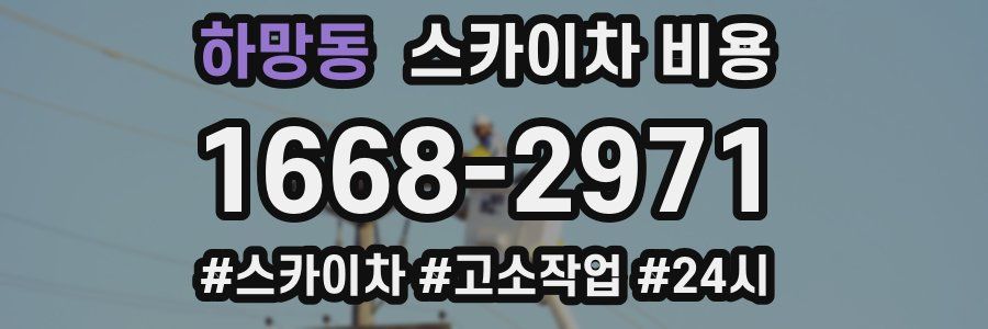 하망동 스카이차 비용