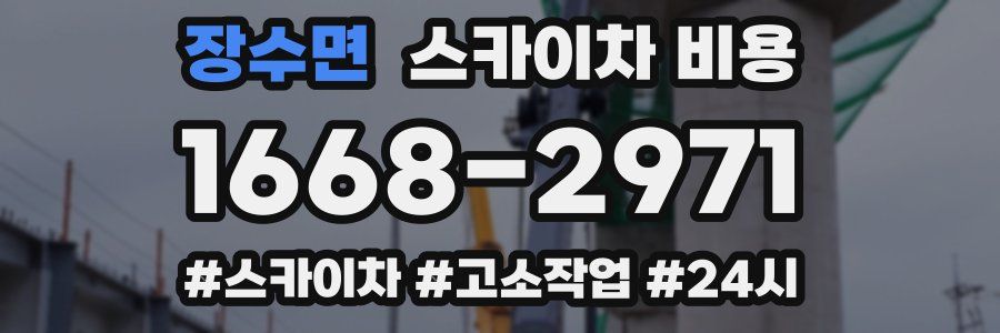 장수면 스카이차 비용