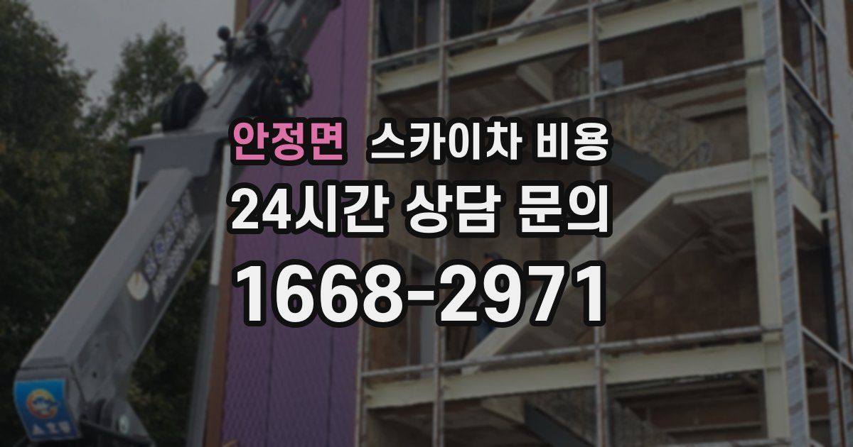 안정면 스카이차 비용