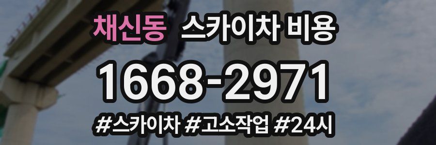 채신동 스카이차 비용