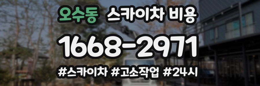 오수동 스카이차 비용