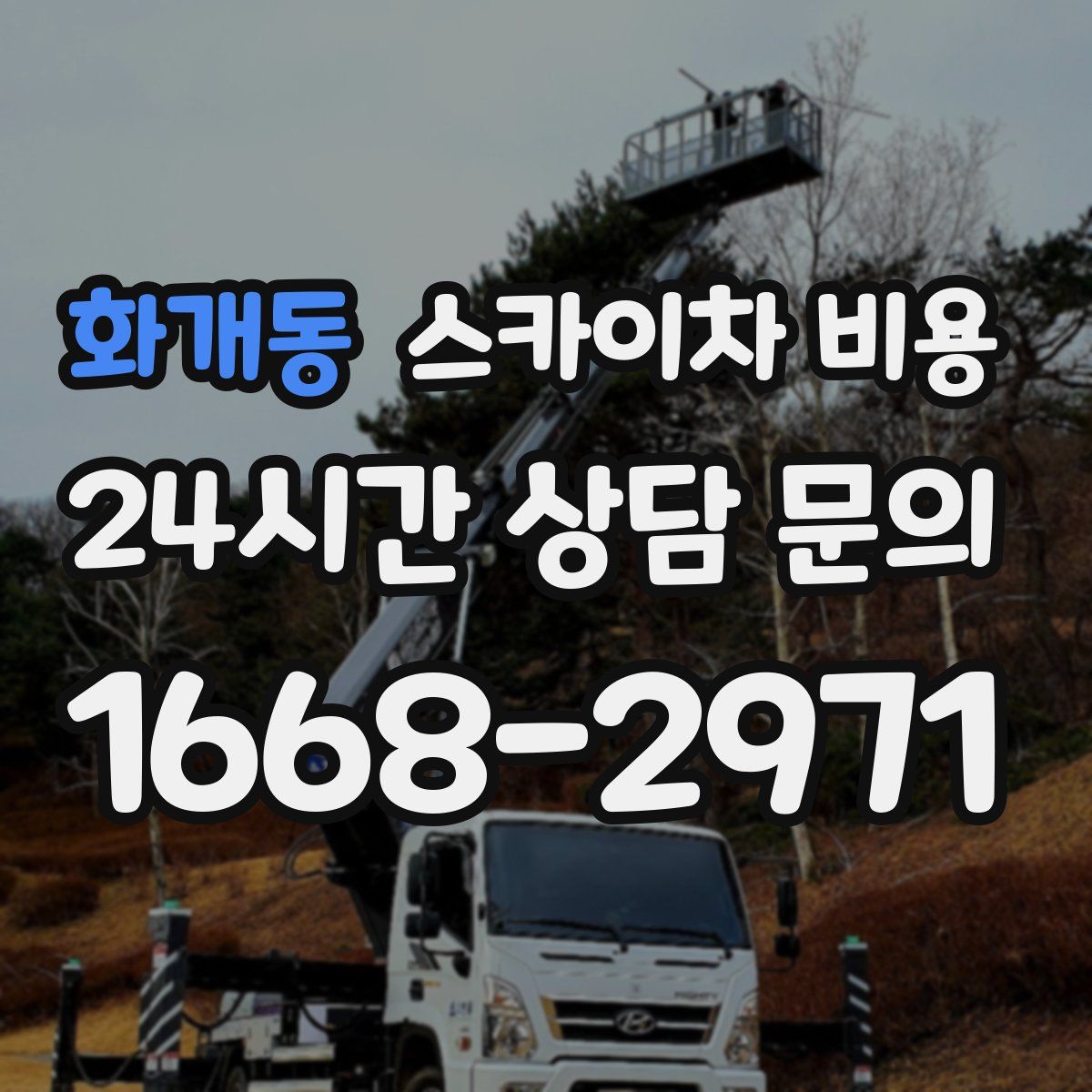 화개동 스카이차 비용