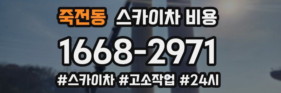 죽전동 스카이차 비용