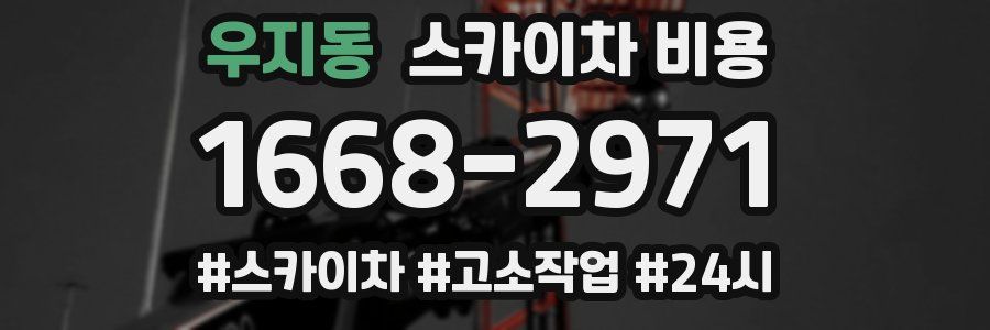 우지동 스카이차 비용