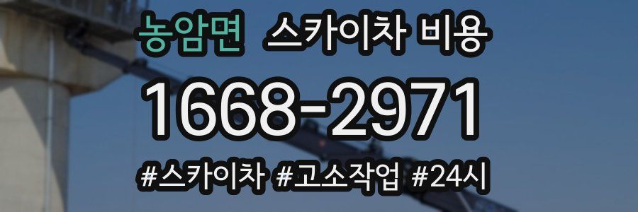 농암면 스카이차 비용