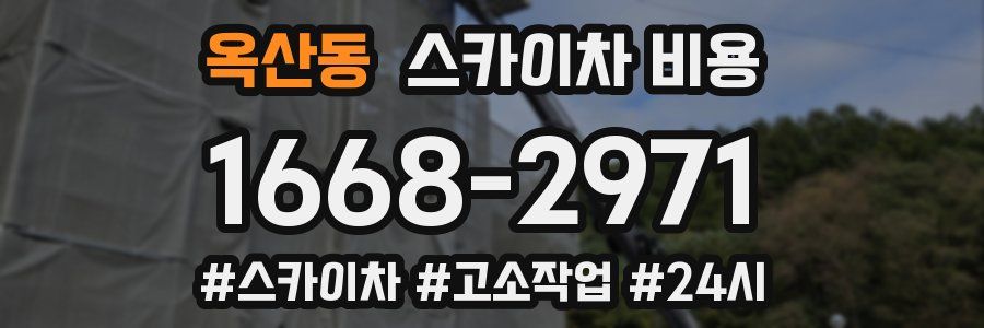 옥산동 스카이차 비용