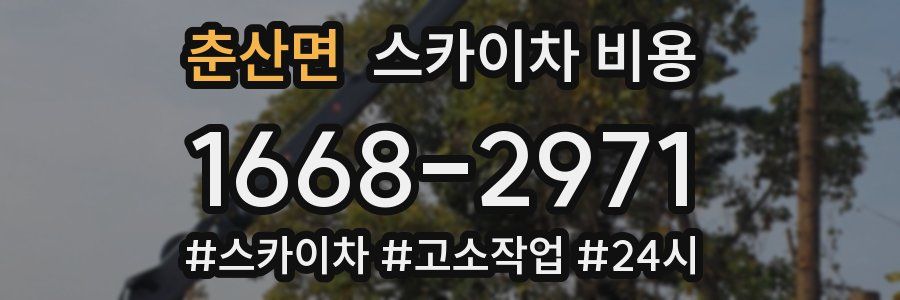 춘산면 스카이차 비용