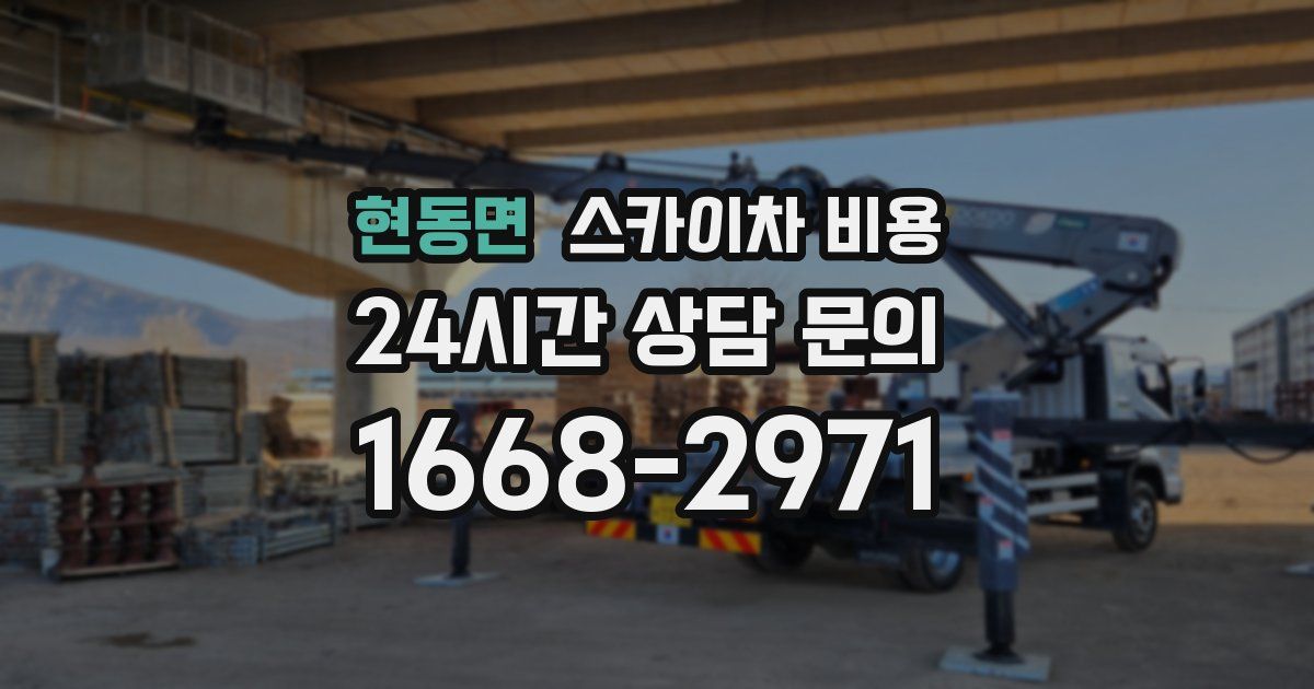 현동면 스카이차 비용