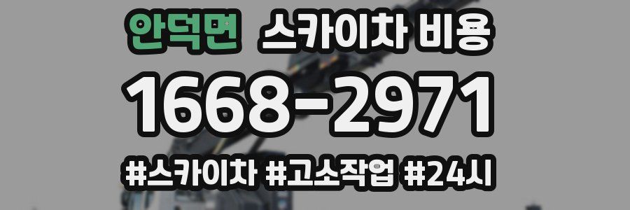 안덕면 스카이차 비용