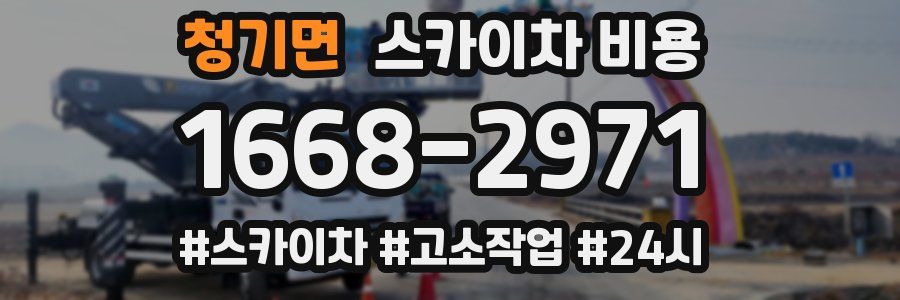 청기면 스카이차 비용