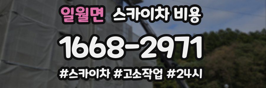 일월면 스카이차 비용