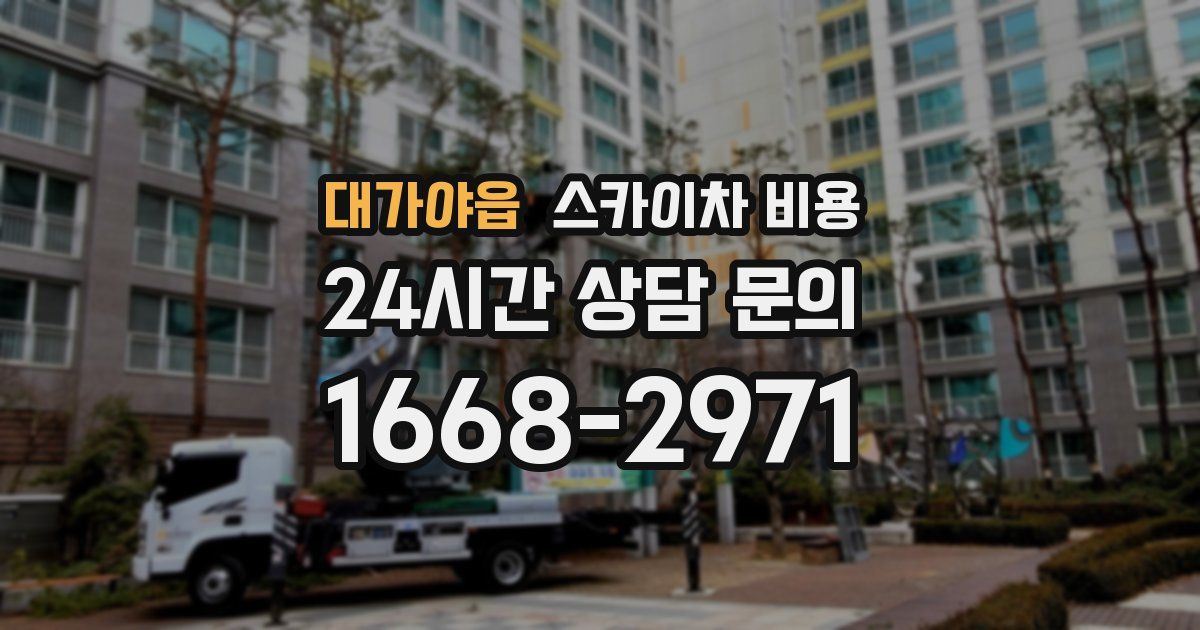 대가야읍 스카이차 비용