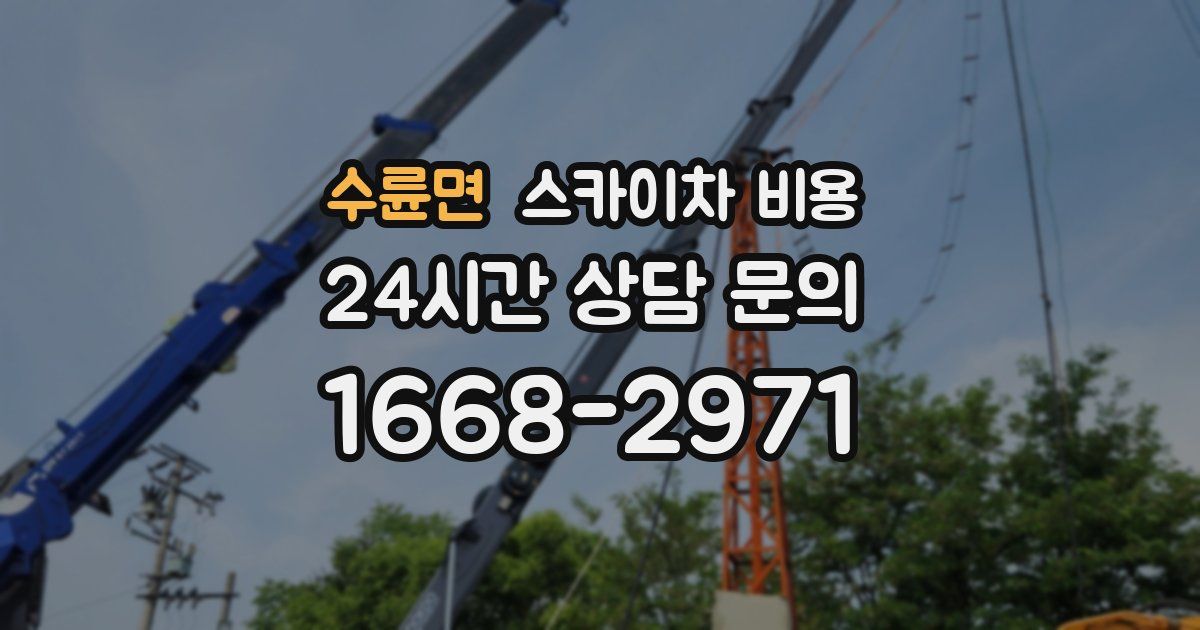 수륜면 스카이차 비용