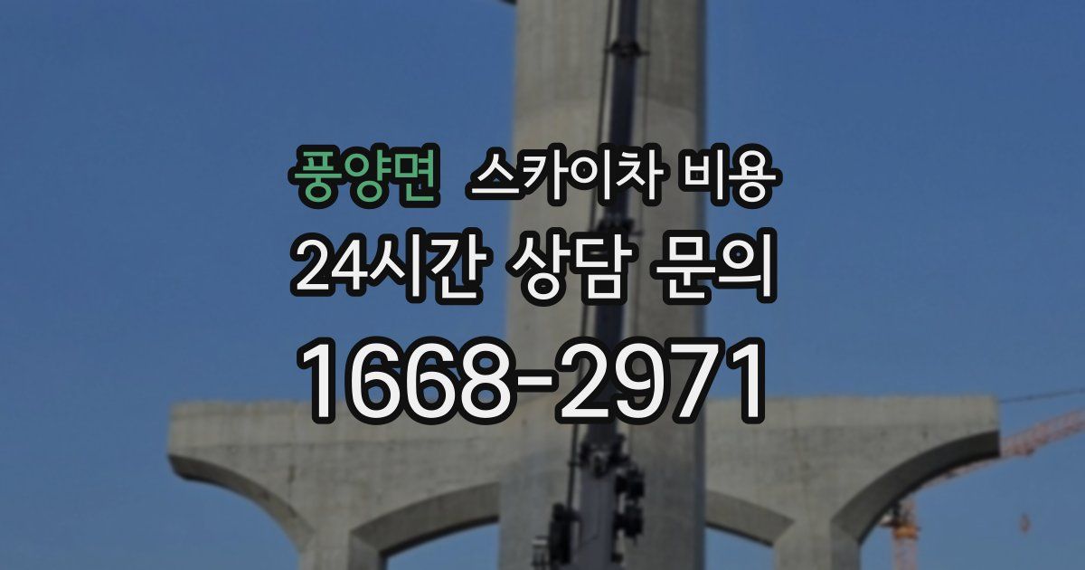 풍양면 스카이차 비용