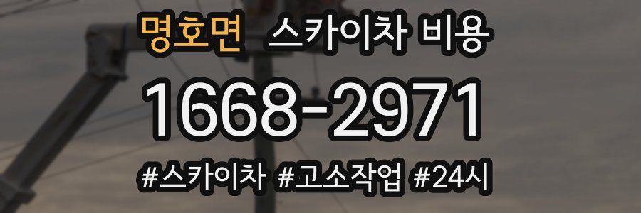 명호면 스카이차 비용