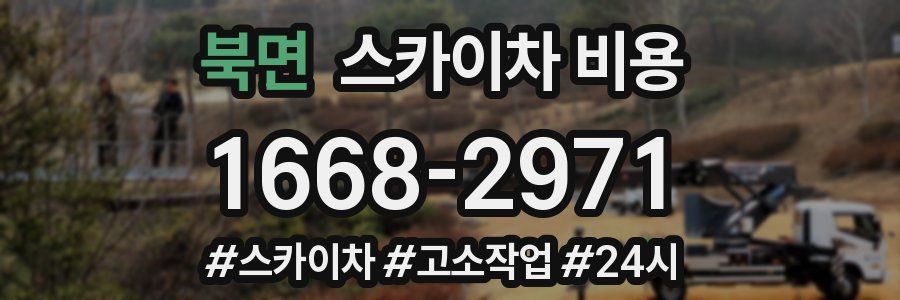 북면 스카이차 비용