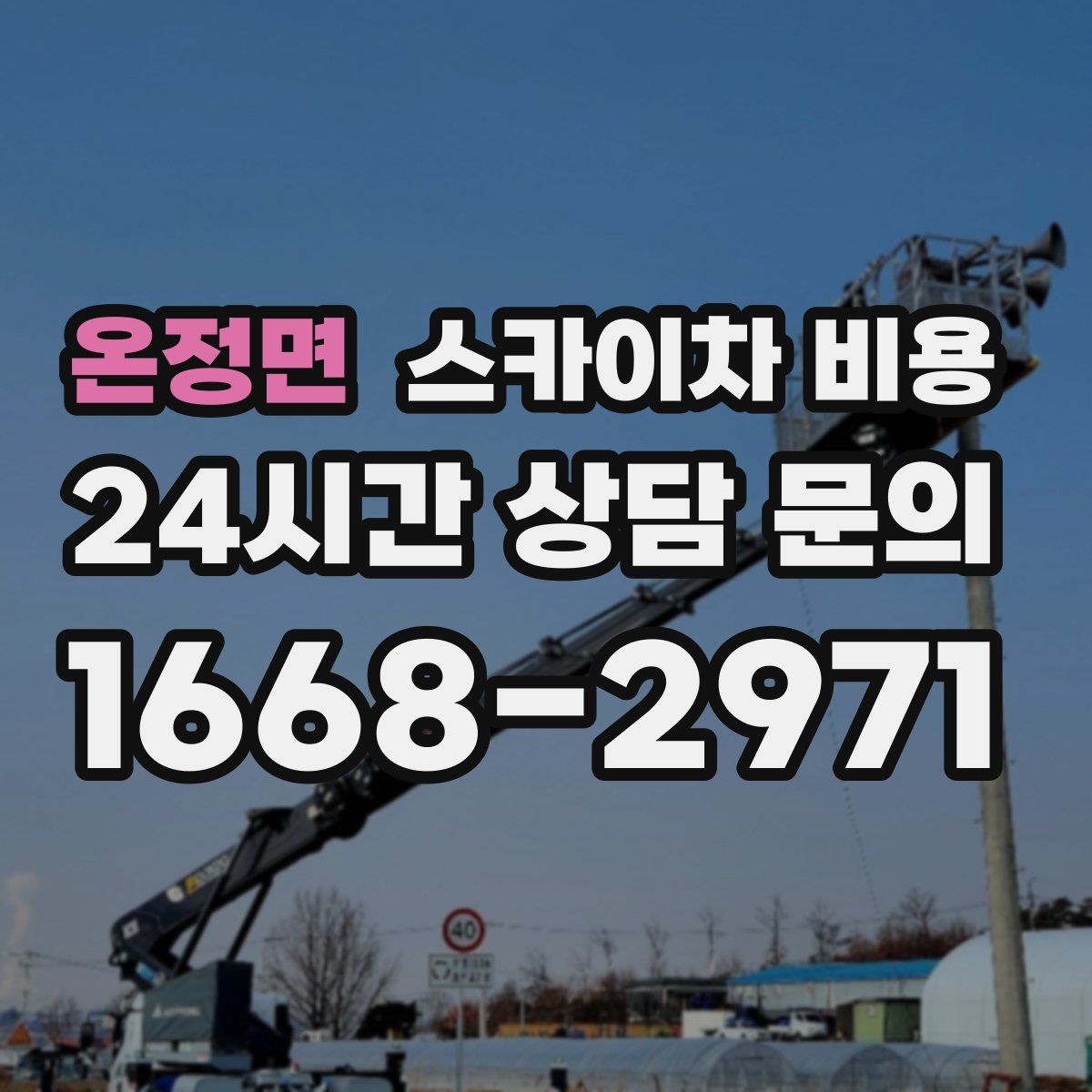 온정면 스카이차 비용