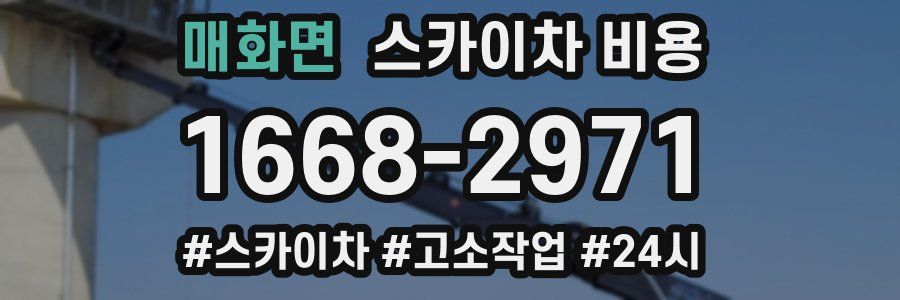 매화면 스카이차 비용