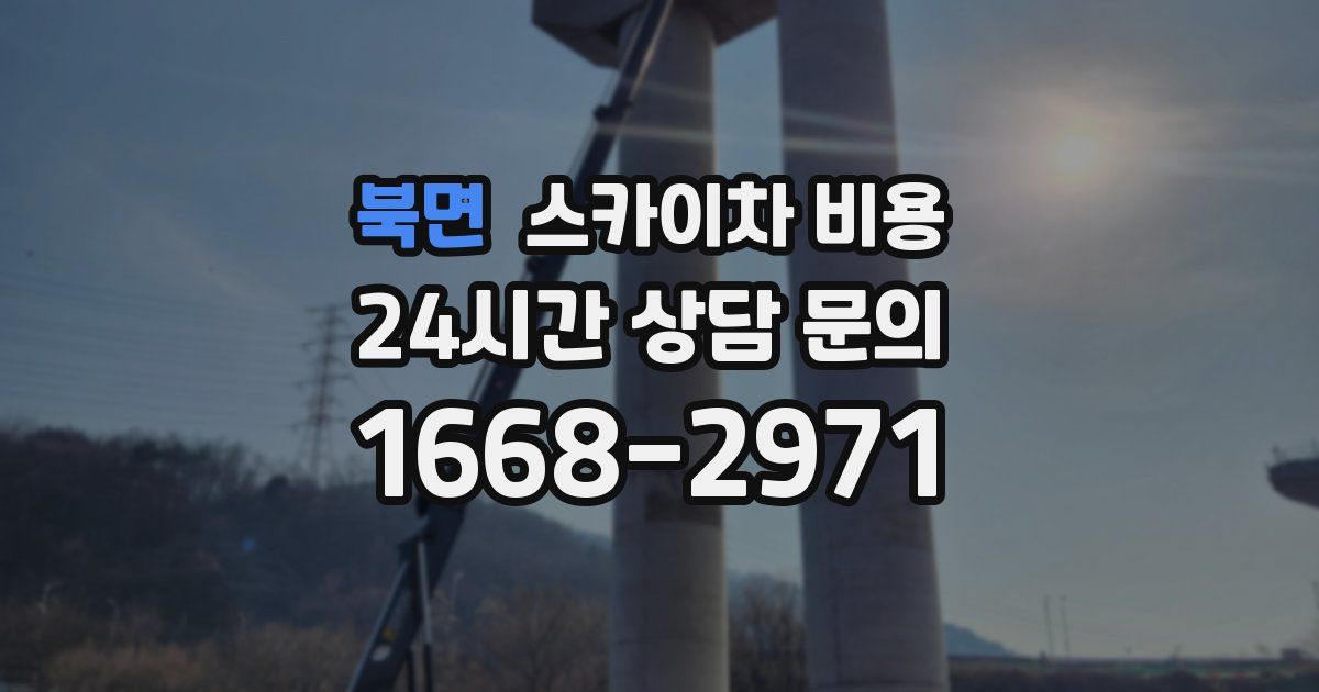 북면 스카이차 비용