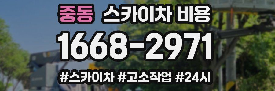 중동 스카이차 비용