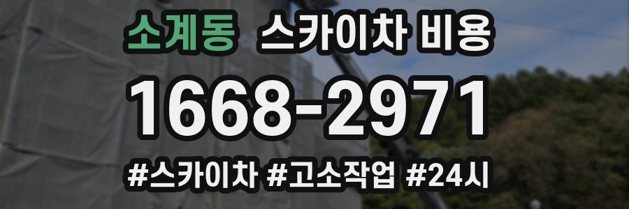 소계동 스카이차 비용