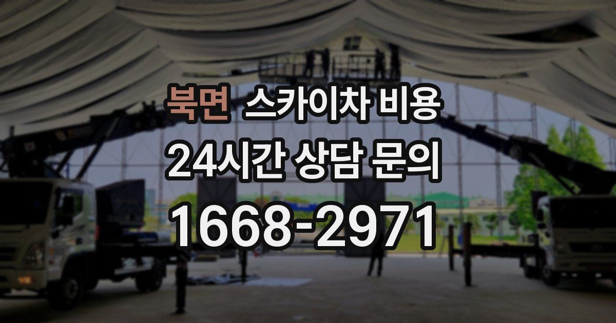 북면 스카이차 비용