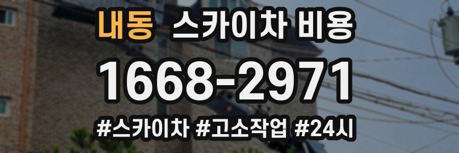 내동 스카이차 비용