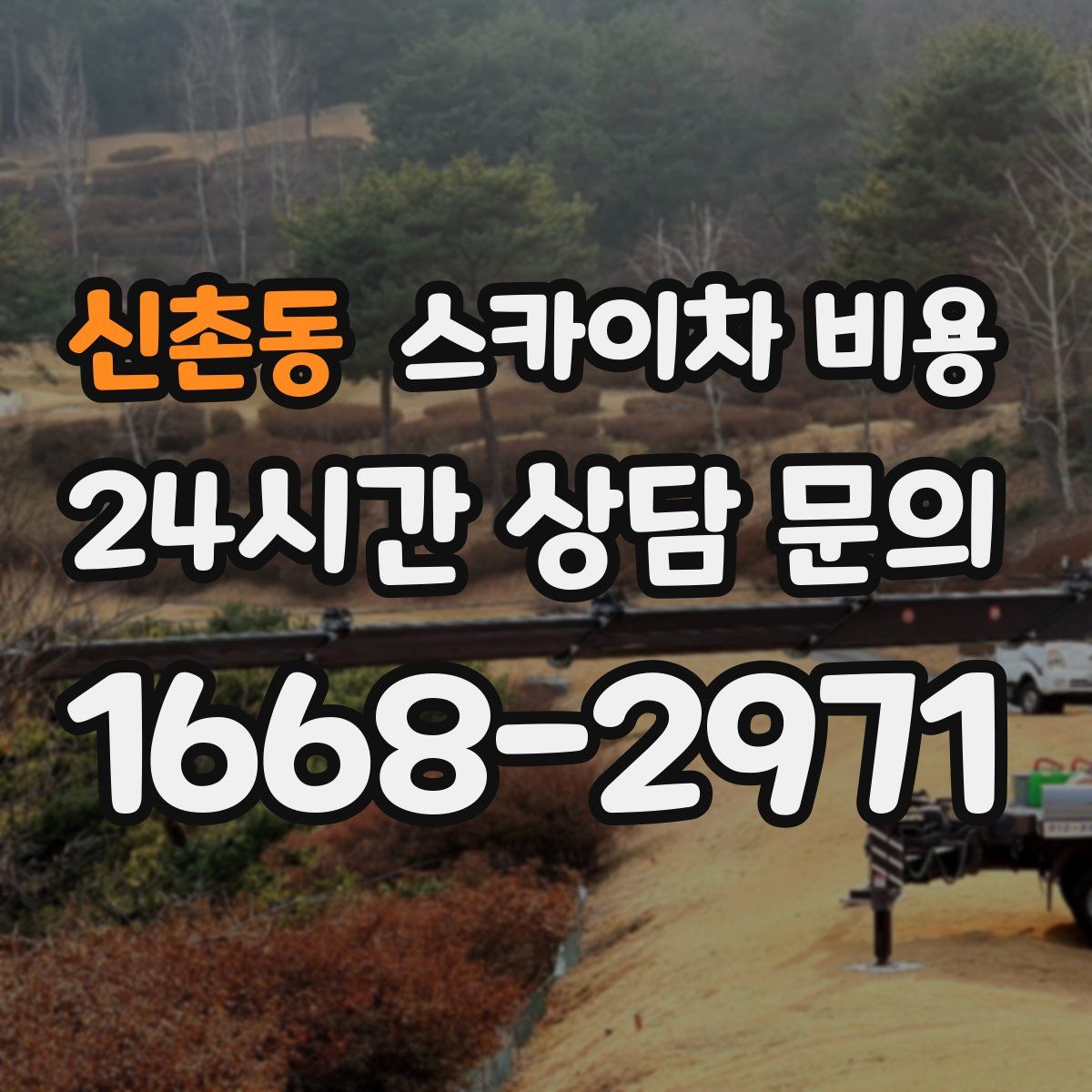 신촌동 스카이차 비용