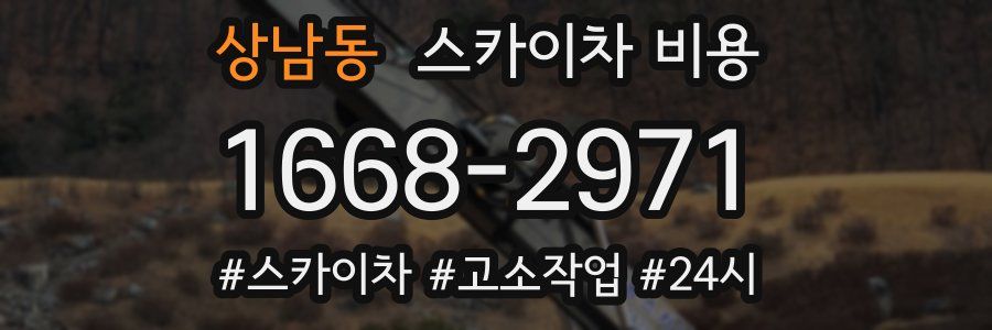 상남동 스카이차 비용