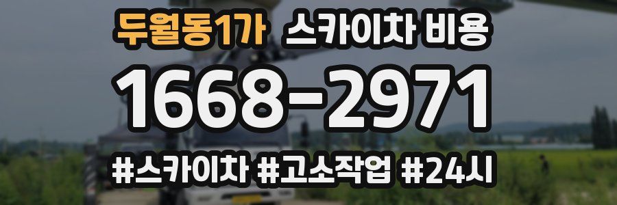 두월동1가 스카이차 비용