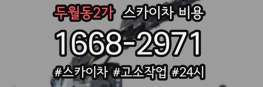 두월동2가 스카이차 비용
