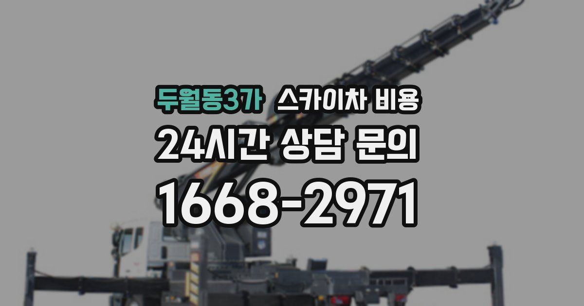 두월동3가 스카이차 비용