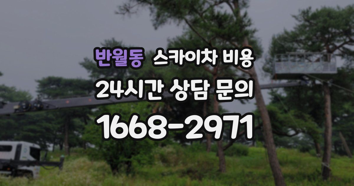 반월동 스카이차 비용