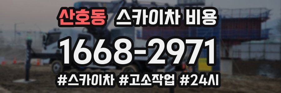 산호동 스카이차 비용