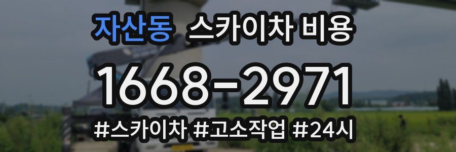 자산동 스카이차 비용