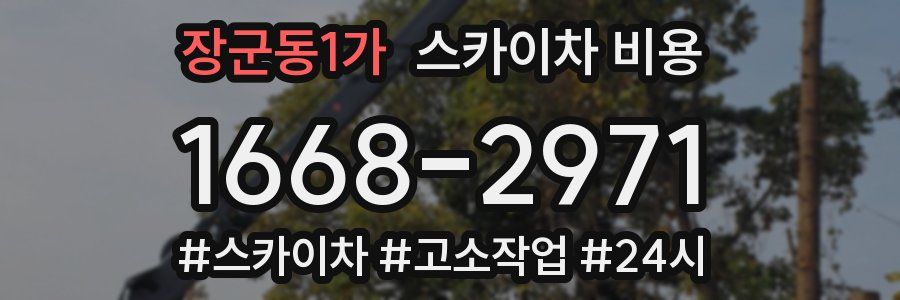 장군동1가 스카이차 비용