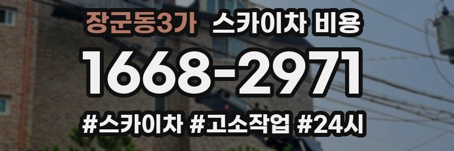 장군동3가 스카이차 비용