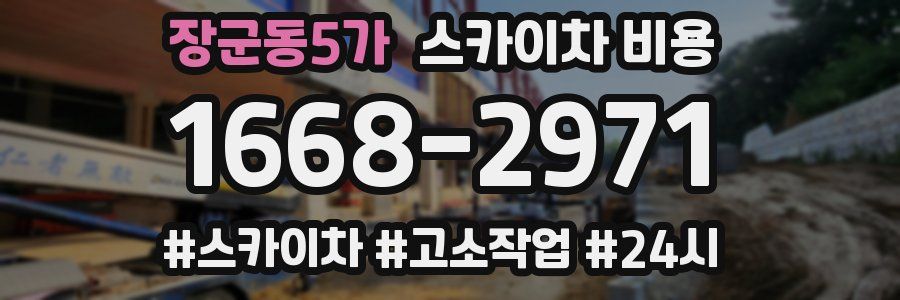 장군동5가 스카이차 비용