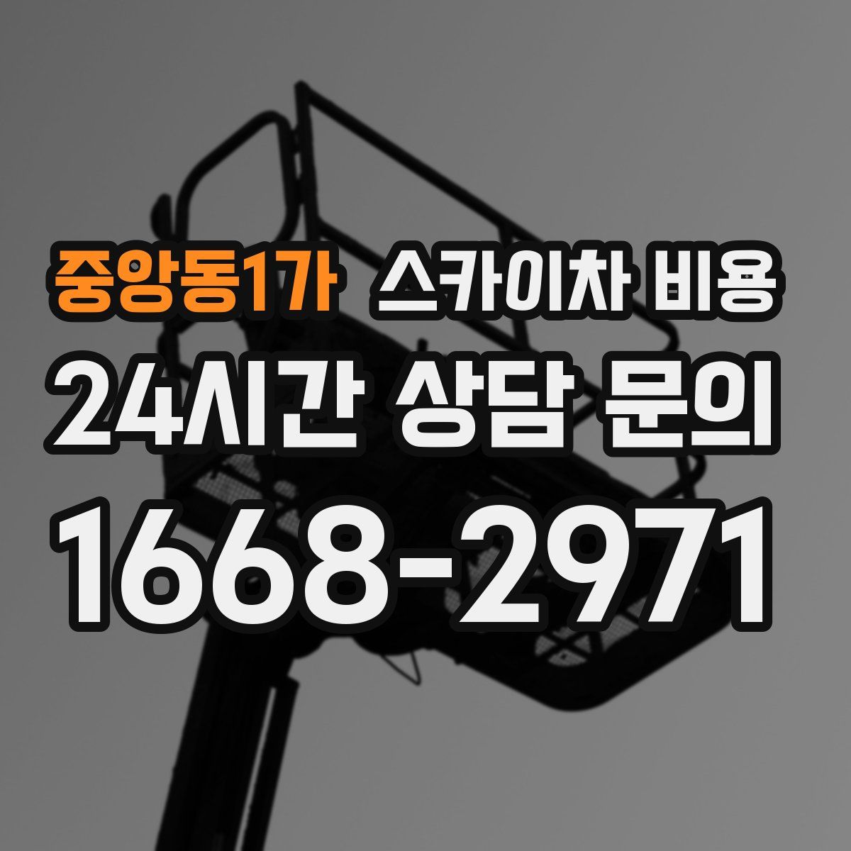 중앙동1가 스카이차 비용