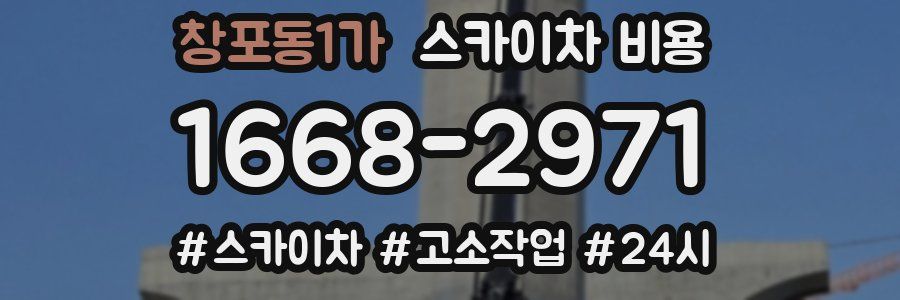 창포동1가 스카이차 비용