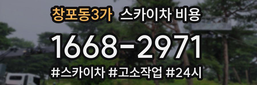 창포동3가 스카이차 비용