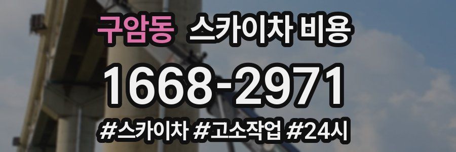 구암동 스카이차 비용