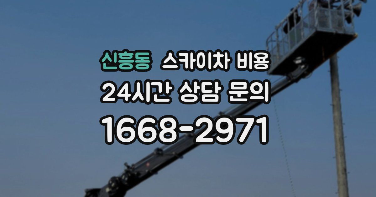 신흥동 스카이차 비용