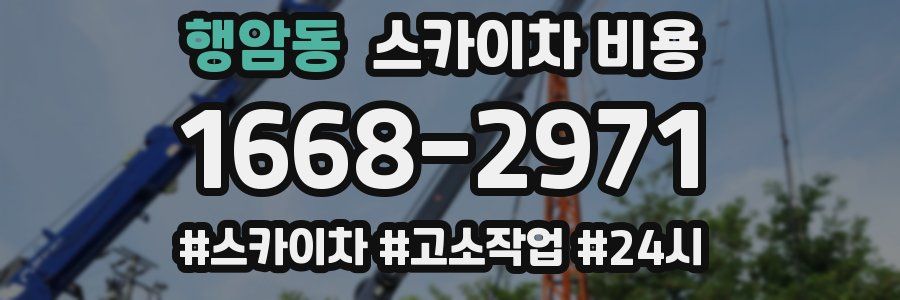 행암동 스카이차 비용