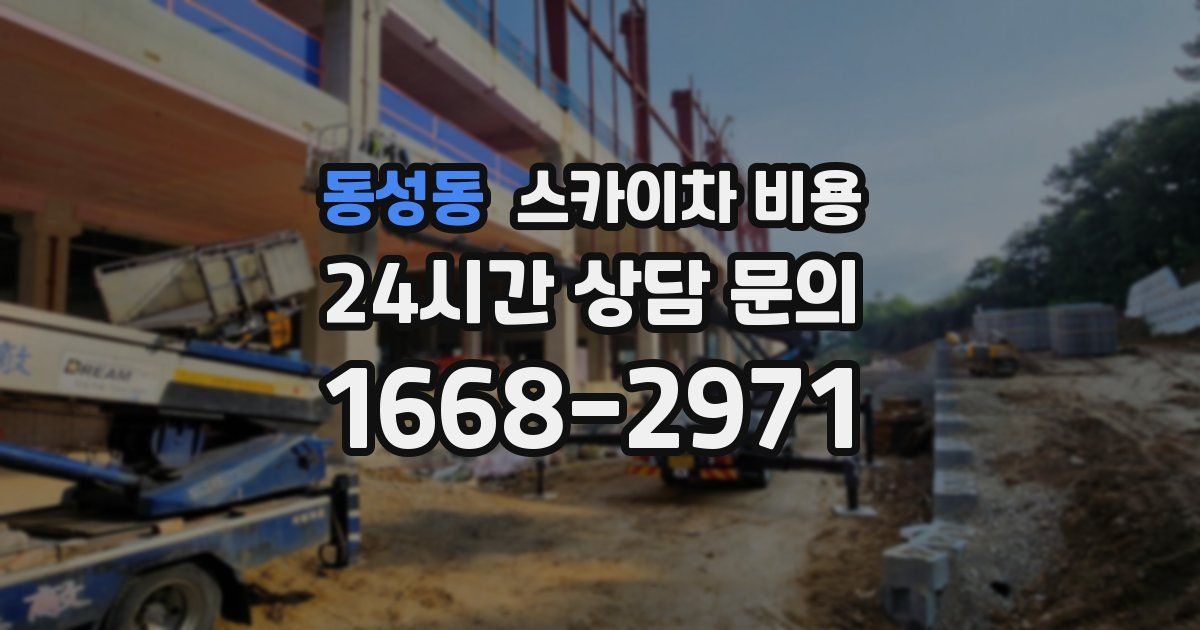 동성동 스카이차 비용