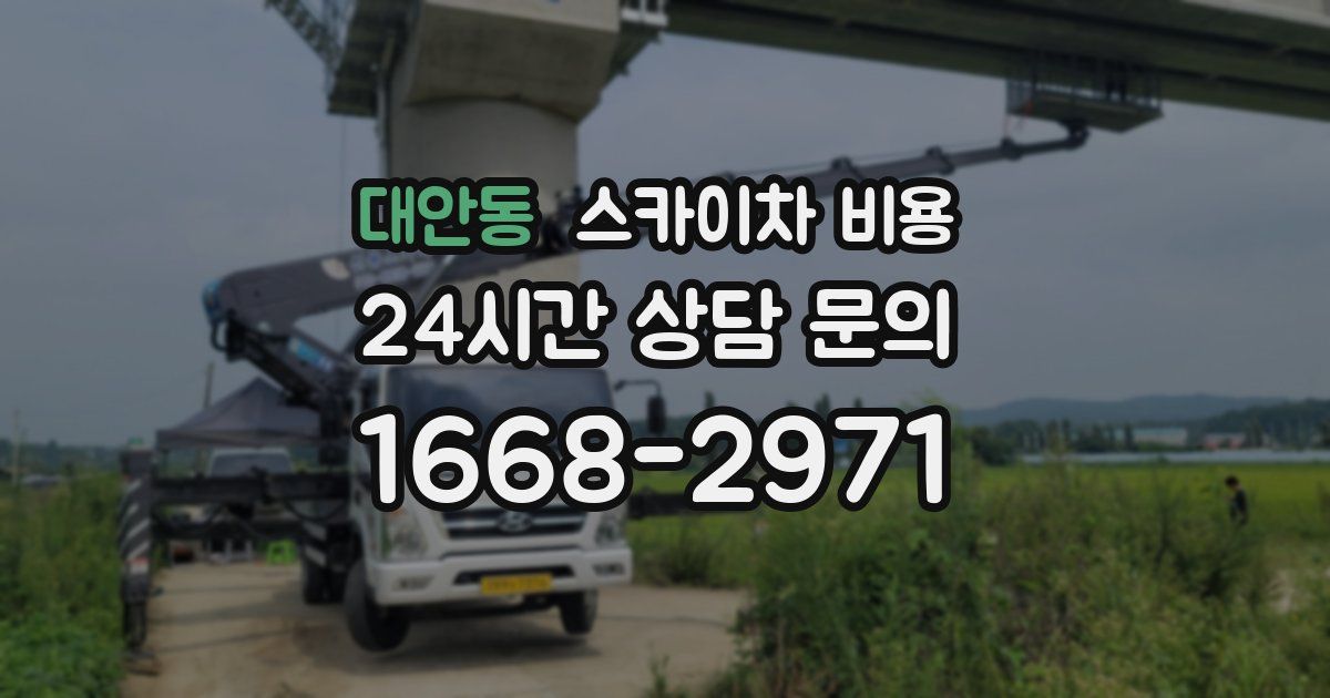 대안동 스카이차 비용