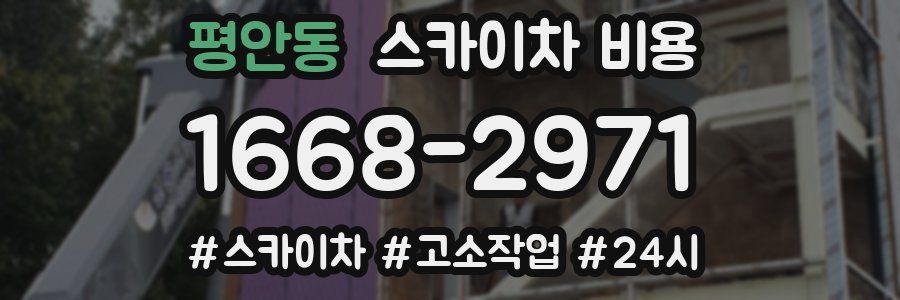 평안동 스카이차 비용